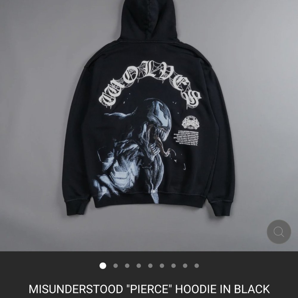 *NEW, SEALED**READY TO SHIP* Darc Sport x Venom Hoodie in Black, Size L